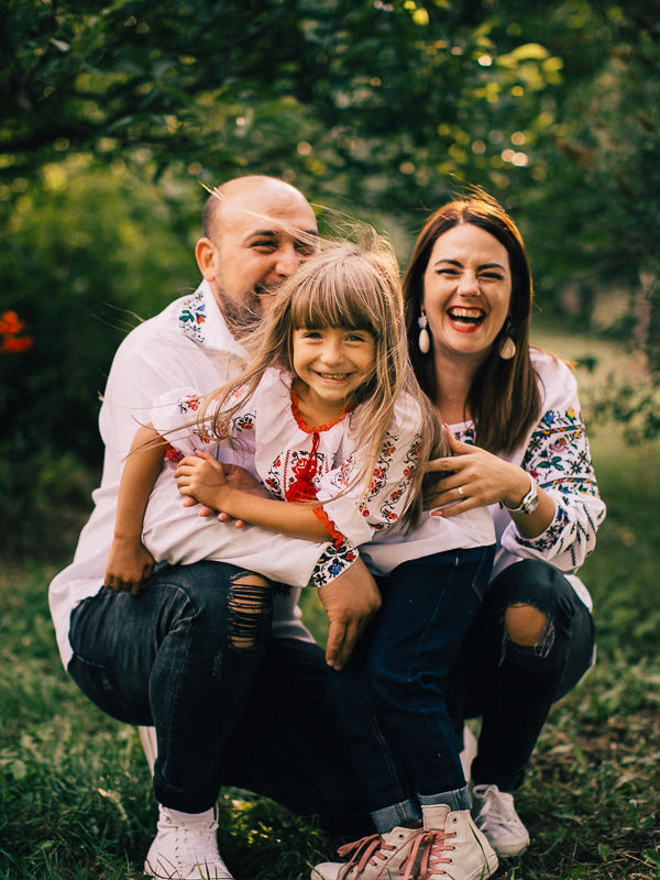 Georgia, Marian și Iuliana sesiune foto de familie